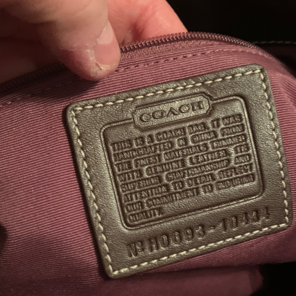 Coach Patchwork Leather Shoulder Bag - Picture 11 of 12